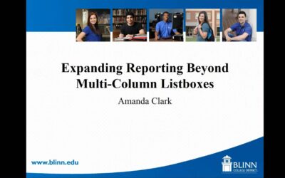 Expanding Reporting Beyond Multi-Column Listboxes